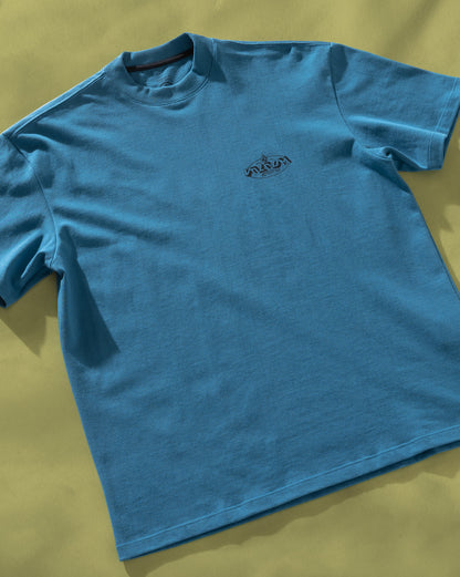 Camiseta Comfort Fit Volcom Tumbled Azul