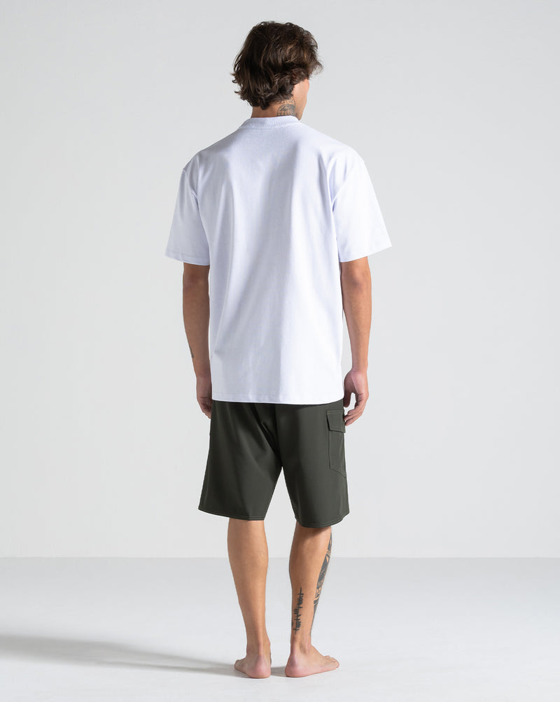 Camiseta Comfort Fit Volcom Death Truction Branca