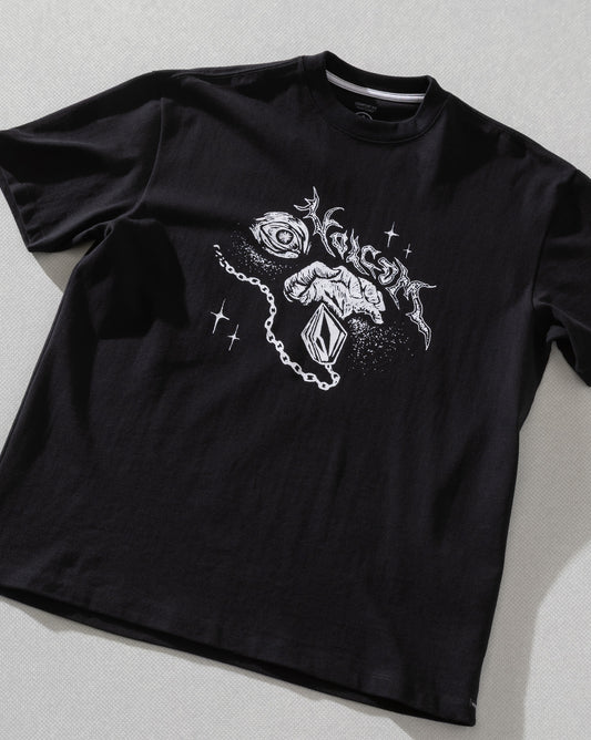 Camiseta Comfort Fit Volcom Death Truction Preta