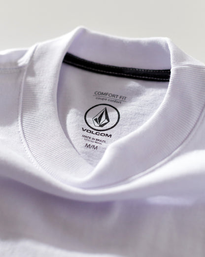 Camiseta Comfort Fit Volcom World Weapon Branca