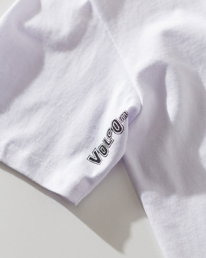 Camiseta Comfort Fit Volcom World Weapon Branca