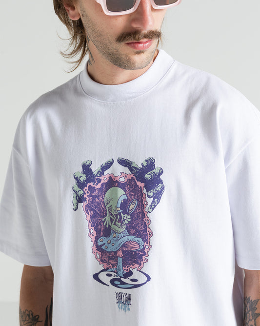 Camiseta Comfort Fit Volcom Conserve Branca