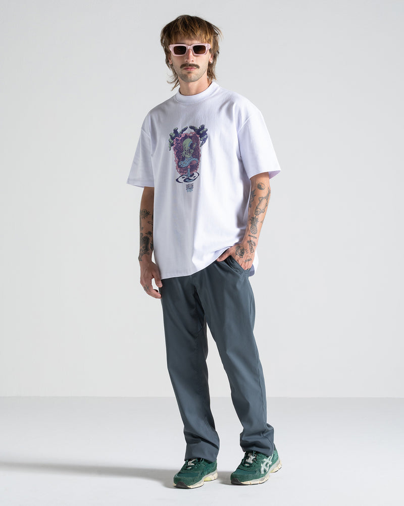 Camiseta Comfort Fit Volcom Conserve Branca