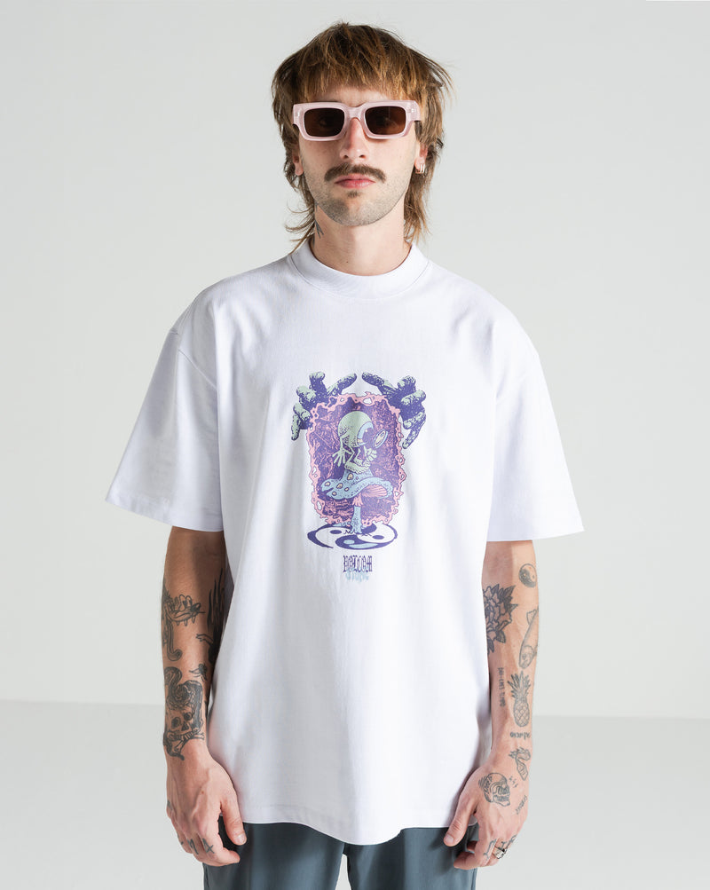 Camiseta Comfort Fit Volcom Conserve Branca