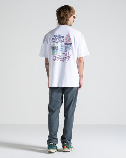 Camiseta Comfort Fit Volcom Conserve Branca