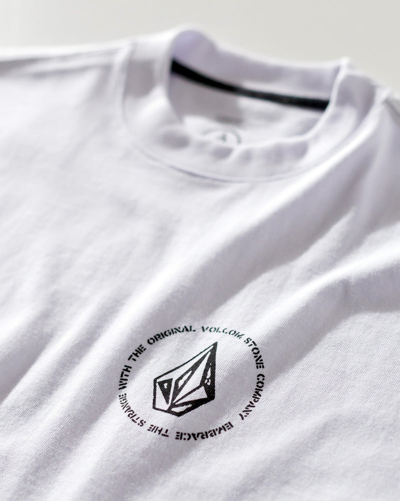 Camiseta Comfort Fit Volcom Classics Branca