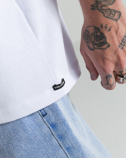 Camiseta Comfort Fit Volcom Classics Branca