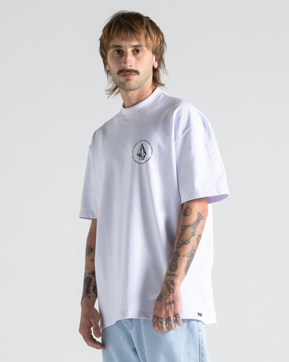 Camiseta Comfort Fit Volcom Classics Branca