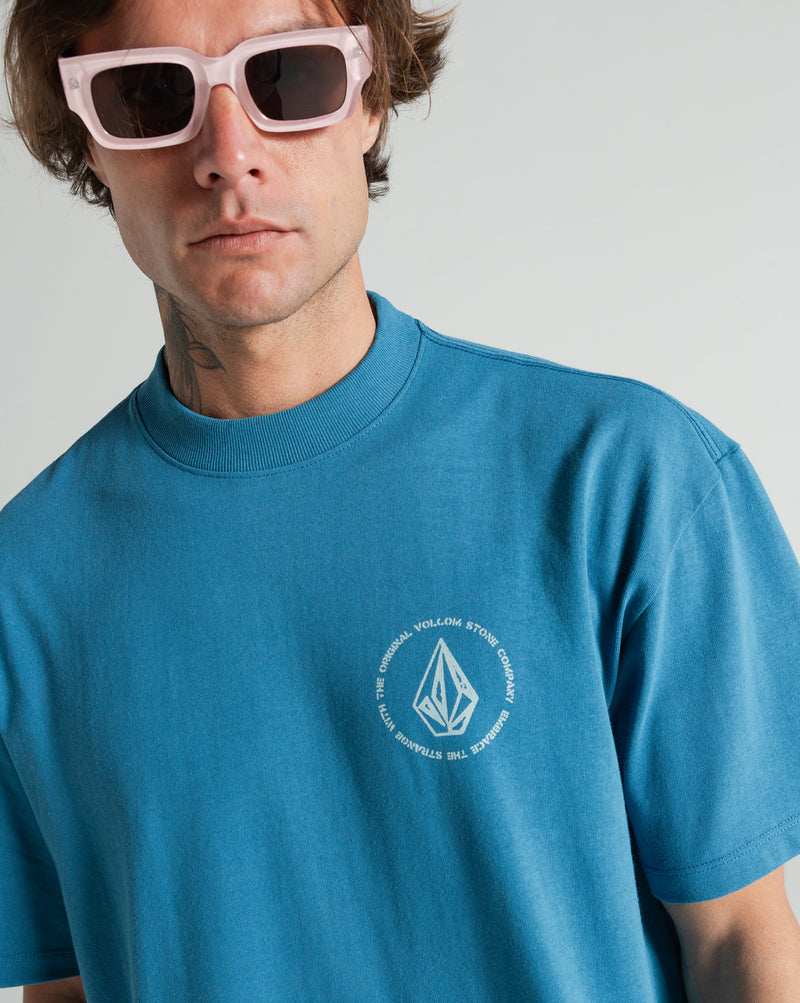 Camiseta Comfort Fit Volcom Classics Azul