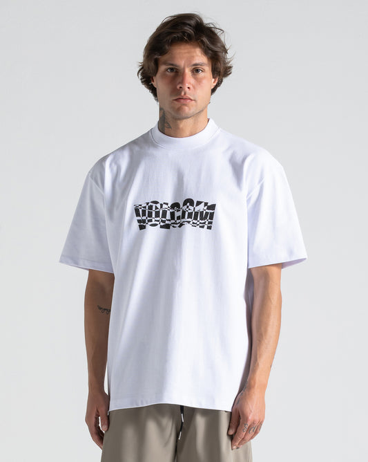Camiseta Comfort Fit Volcom Fenderbender Branca