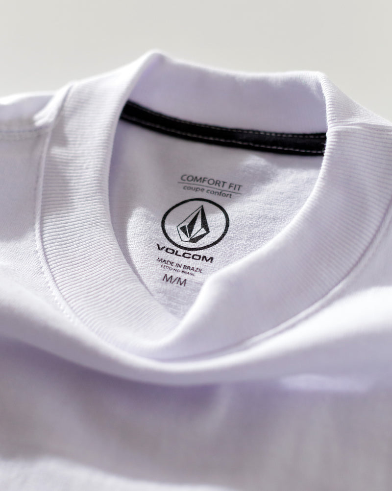 Camiseta Comfort Fit Volcom Fenderbender Branca