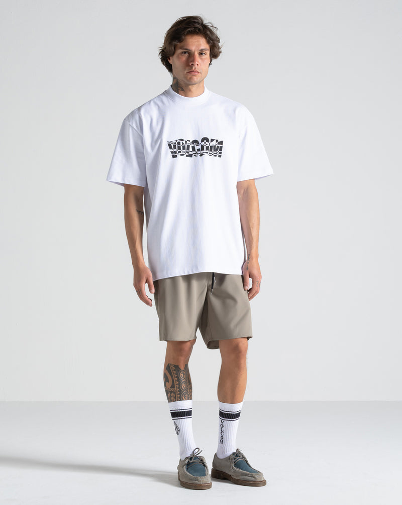 Camiseta Comfort Fit Volcom Fenderbender Branca