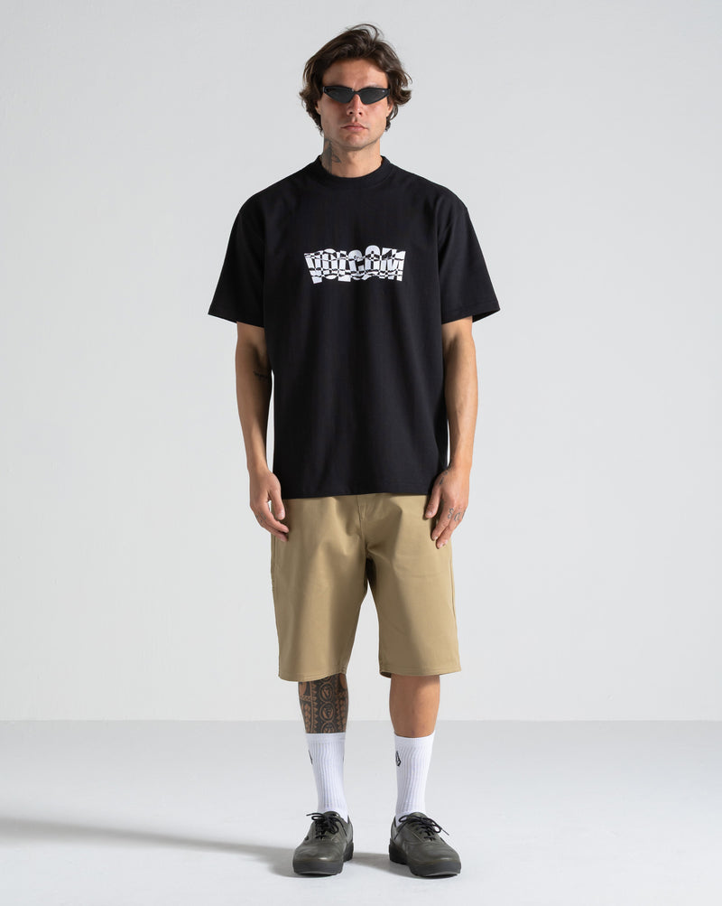 Camiseta Comfort Fit Volcom Fenderbender Preta