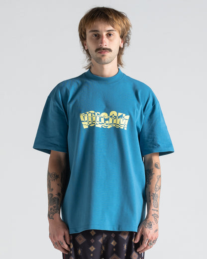 Camiseta Comfort Fit Volcom Fenderbender Azul