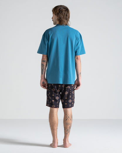Camiseta Comfort Fit Volcom Fenderbender Azul