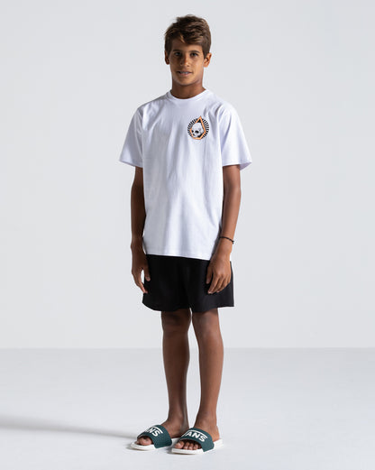 Camiseta Volcom Arched Juvenil Branca