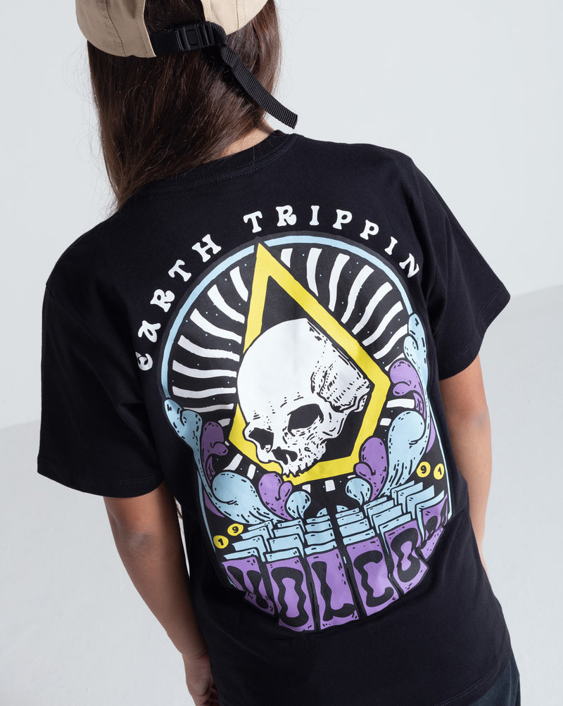 Camiseta Volcom Arched Juvenil Preta