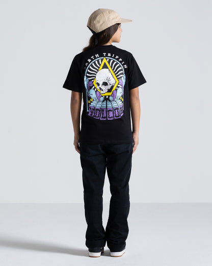 Camiseta Volcom Arched Juvenil Preta