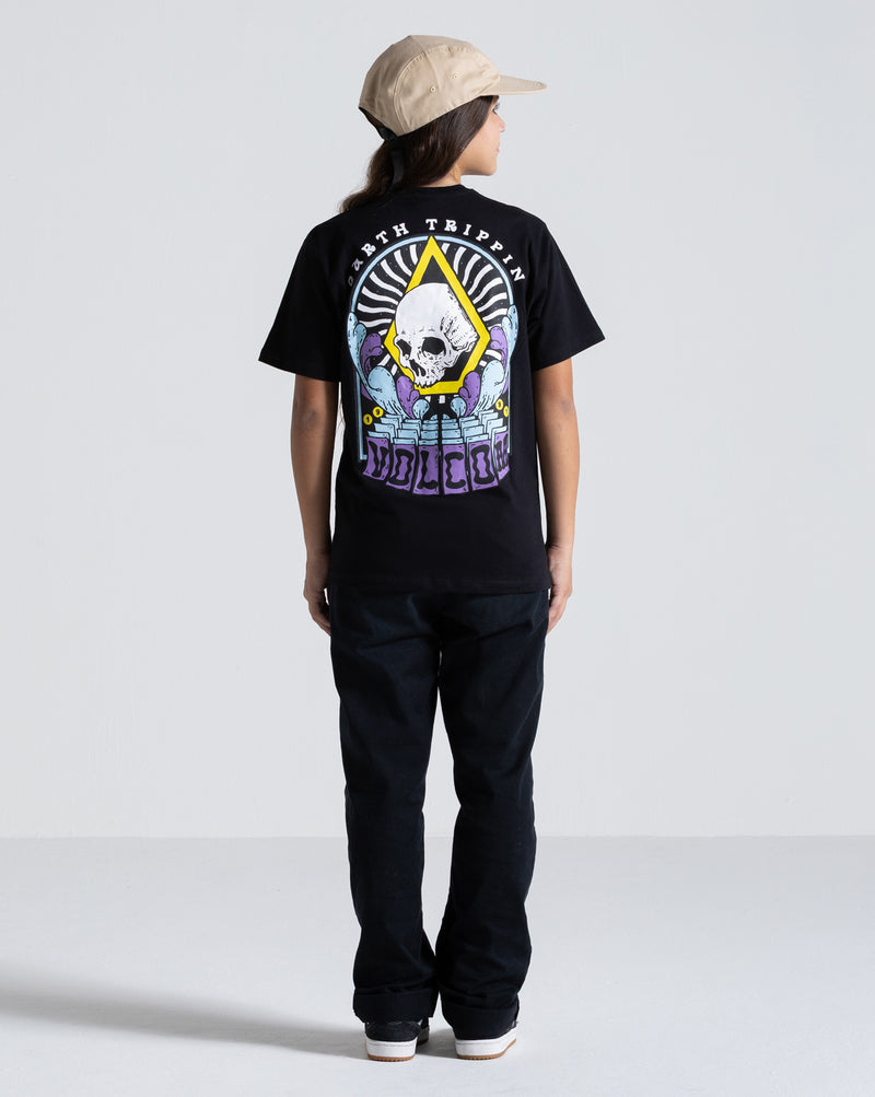 Camiseta Volcom Arched Juvenil Preta
