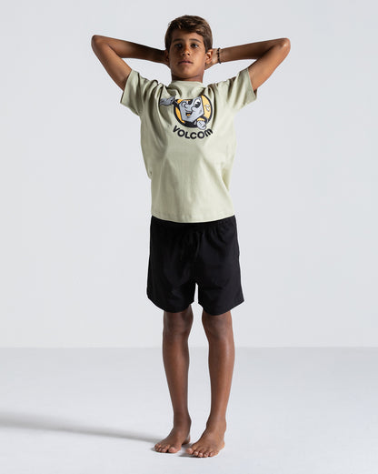 Camiseta Volcom Mr Stone Juvenil Verde Clara