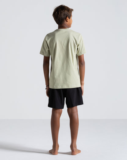 Camiseta Volcom Mr Stone Juvenil Verde Clara