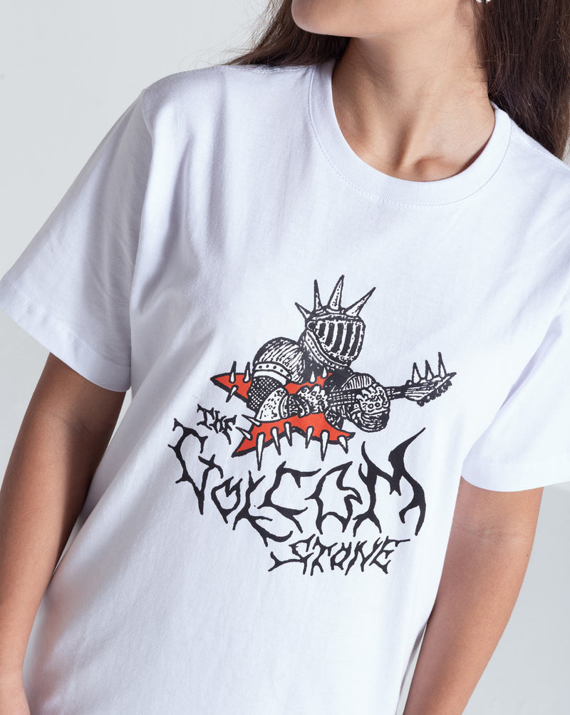 Camiseta Volcom Spikesnight Juvenil Branca