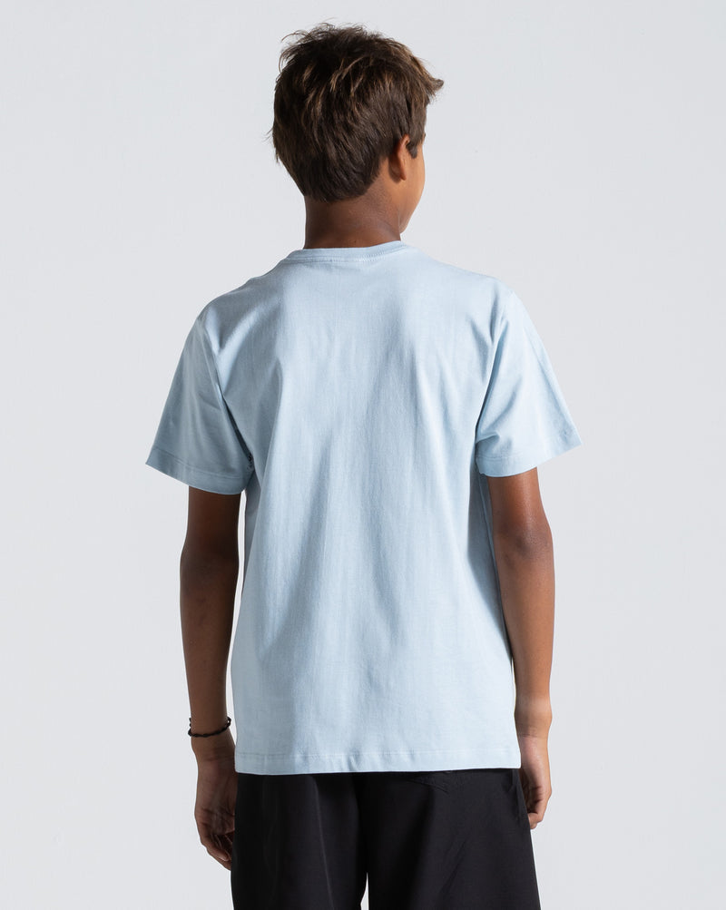 Camiseta Volcom Spikesnight Juvenil Azul Clara