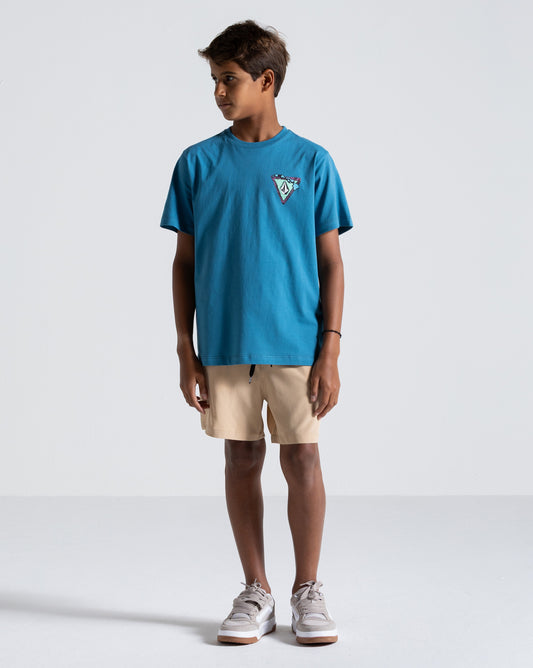 Camiseta Volcom Hi Loops Juvenil Azul