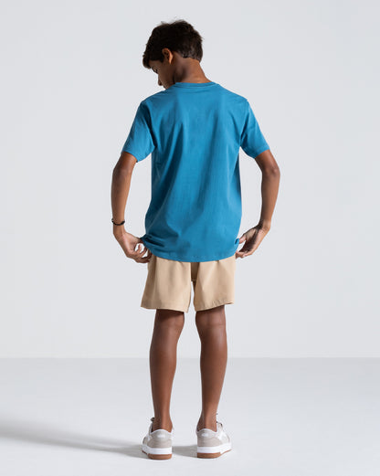 Camiseta Volcom Hi Loops Juvenil Azul