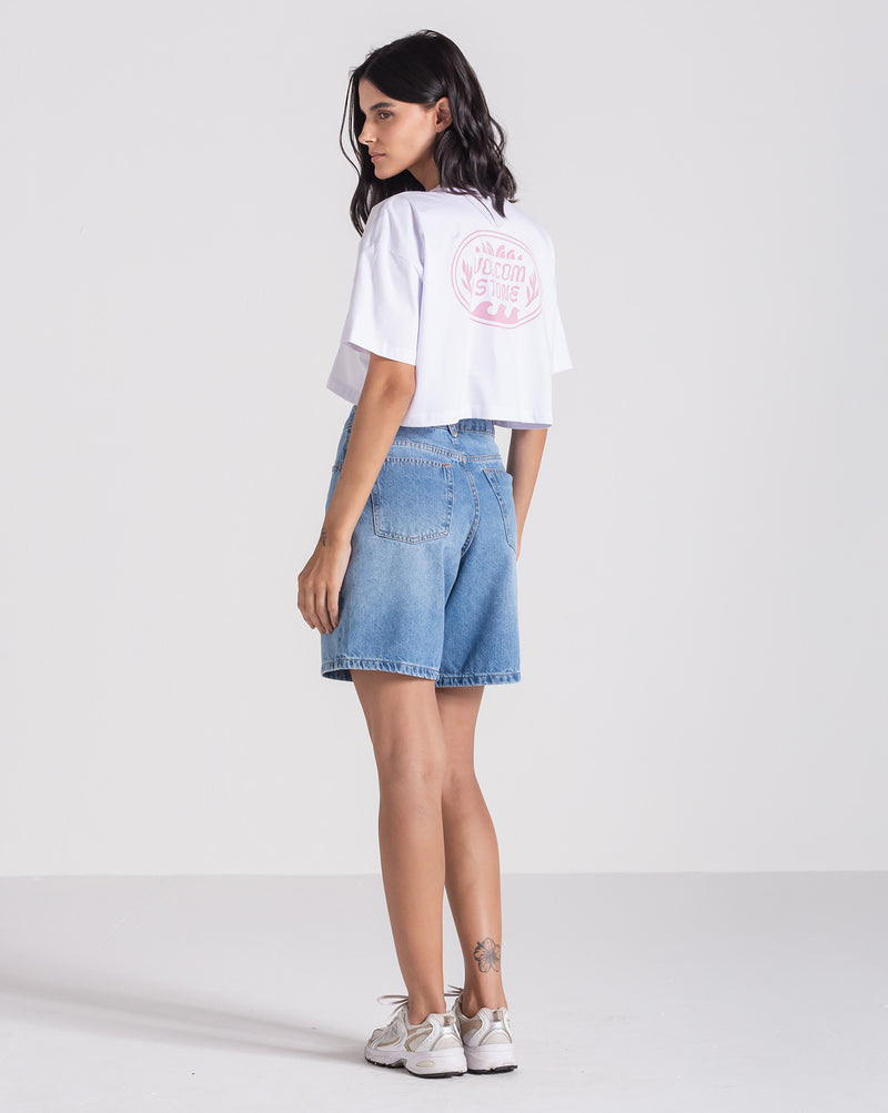 Camiseta Volcom Pocket Dial Branca