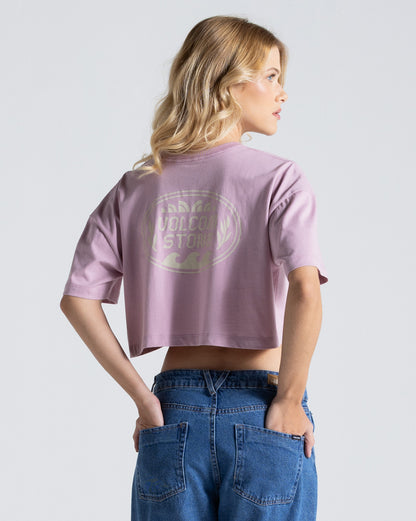 Camiseta Volcom Pocket Dial Rosa