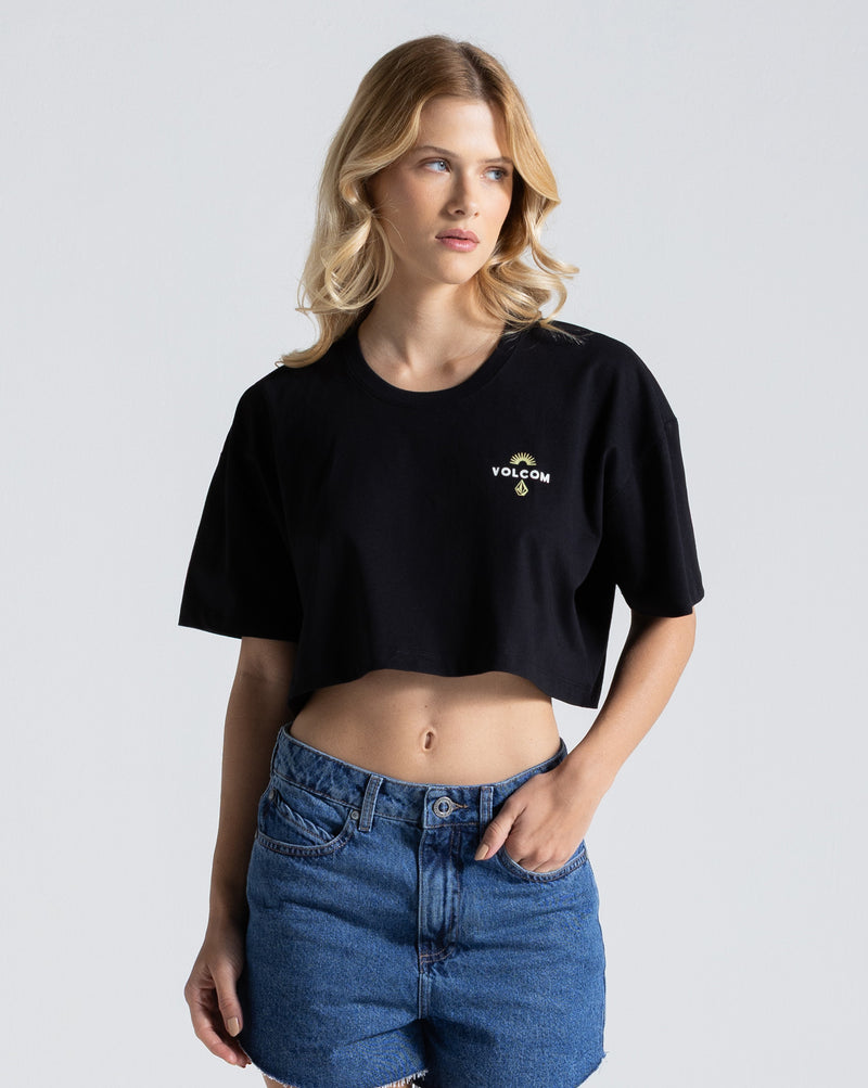 Camiseta Volcom Look It Up Preta