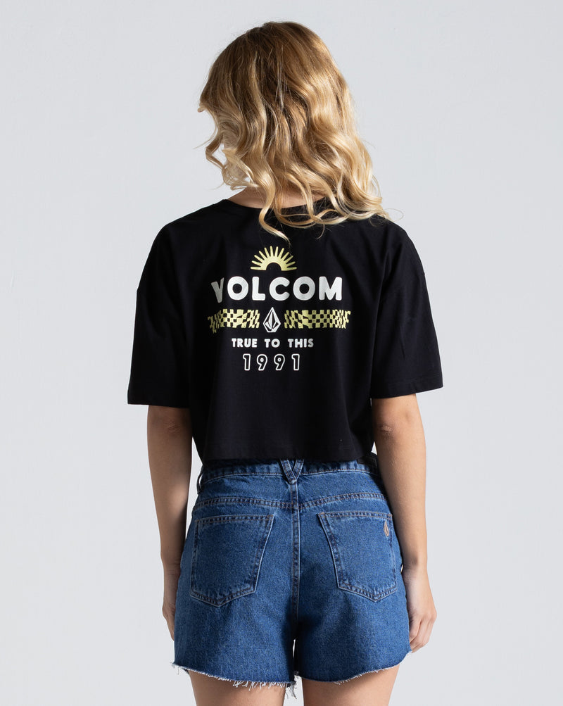 Camiseta Volcom Look It Up Preta