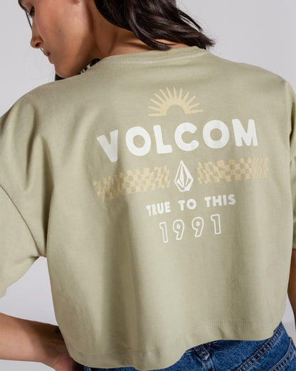 Camiseta Volcom Look It Up Verde Claro