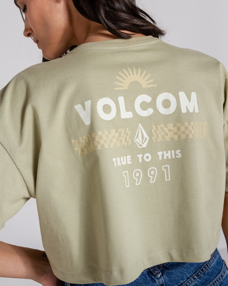 Camiseta Volcom Look It Up Verde Claro
