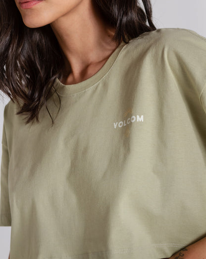 Camiseta Volcom Look It Up Verde Claro