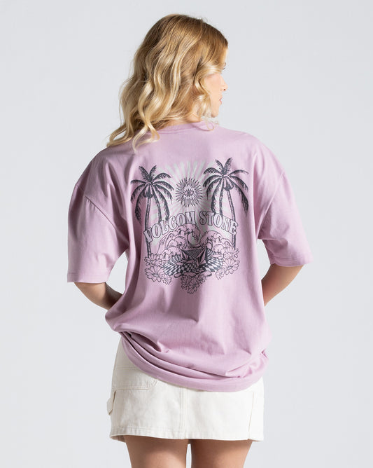 Camiseta Volcom Stones Throw Rosa
