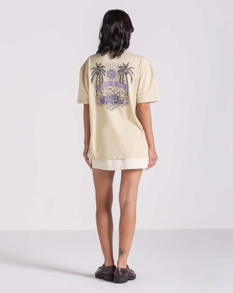 Camiseta Volcom Stones Throw Bege