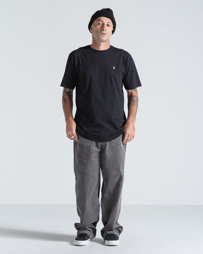 Camiseta Regular Volcom Stone Blanks Preta