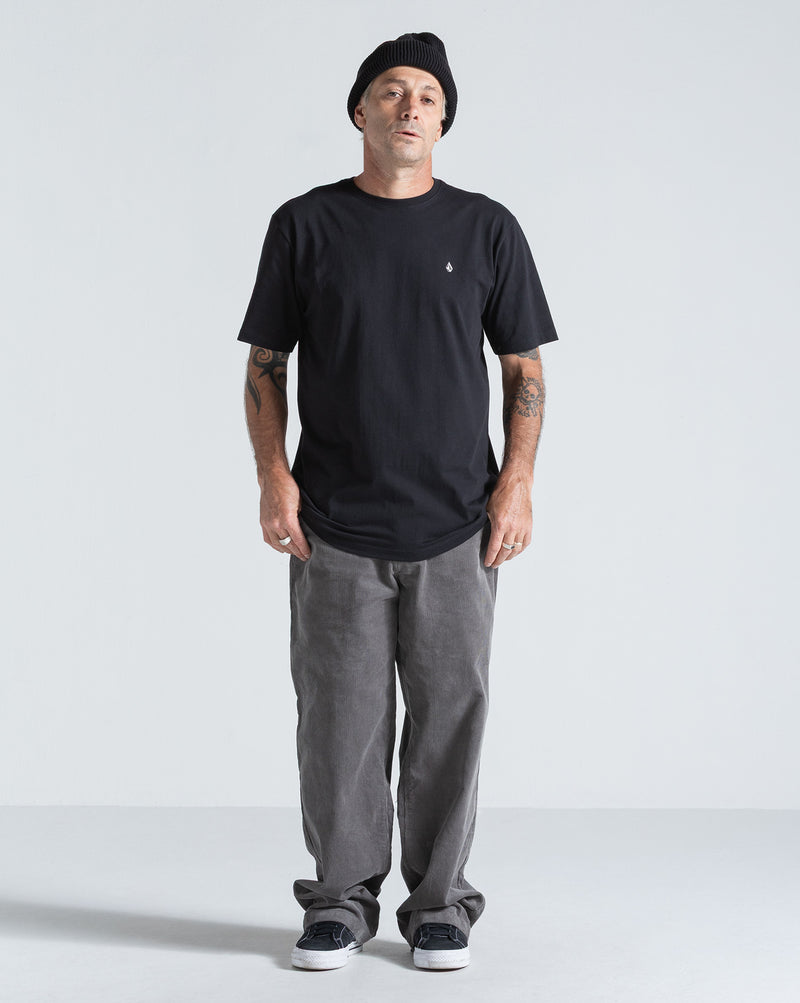 Camiseta Regular Volcom Stone Blanks Preta