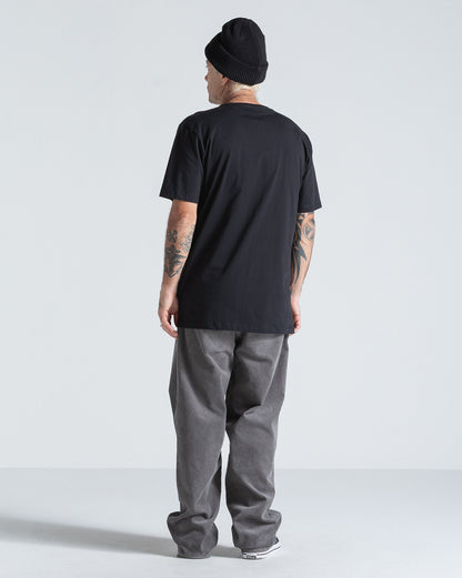 Camiseta Regular Volcom Stone Blanks Preta