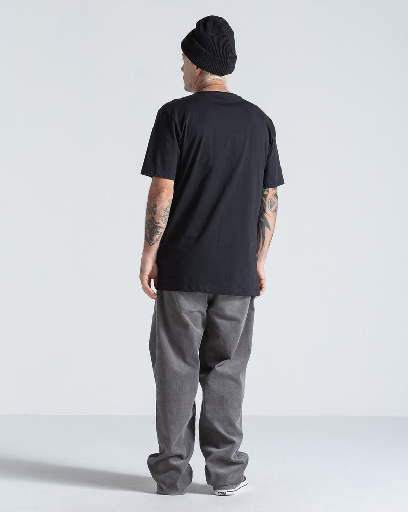 Camiseta Regular Volcom Stone Blanks Preta