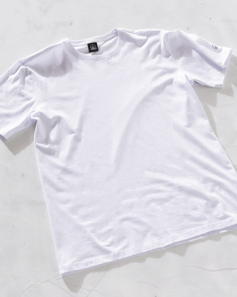 Camiseta Regular Volcom Solid Stone Branca