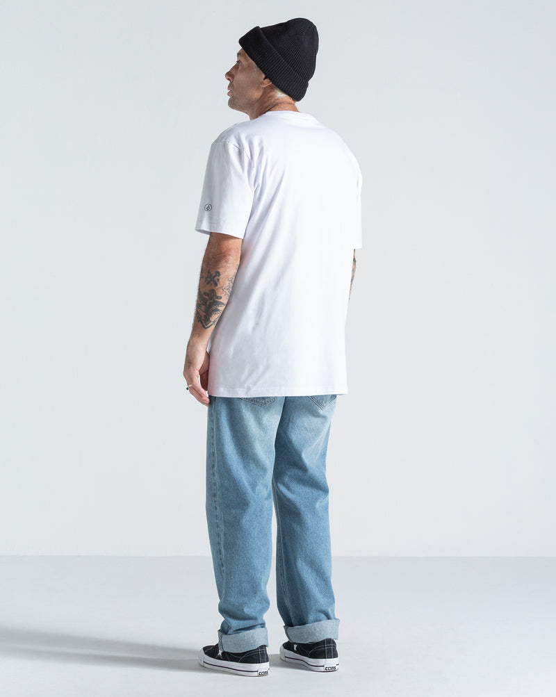 Camiseta Regular Volcom Solid Stone Branca