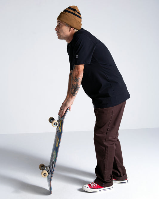 Camiseta Regular Volcom Solid Stone Preta