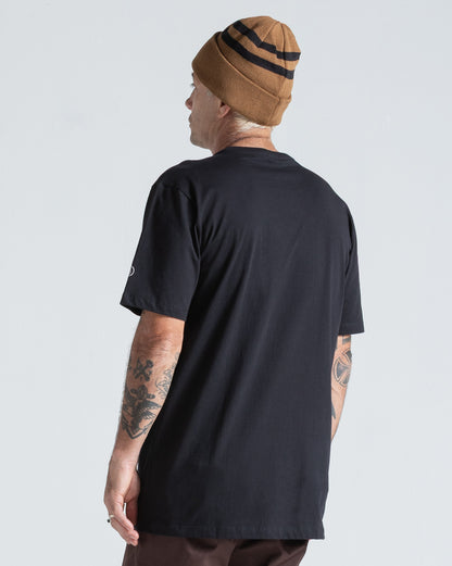 Camiseta Regular Volcom Solid Stone Preta