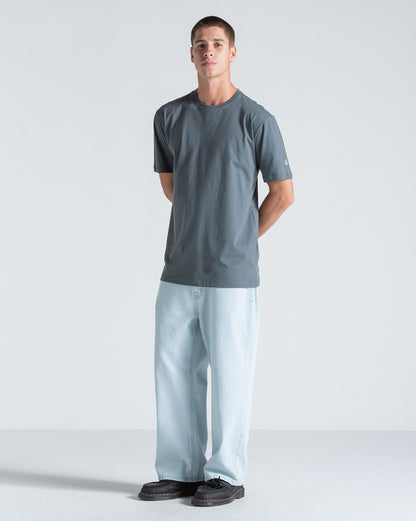 Camiseta Regular Volcom Solid Stone Cinza Chumbo