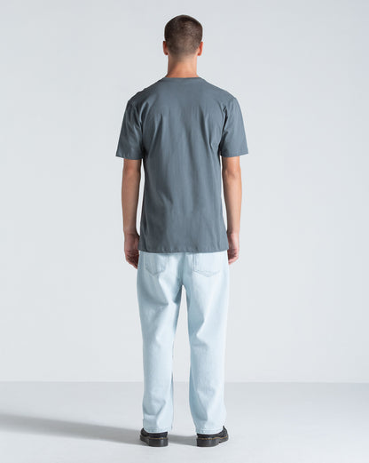Camiseta Regular Volcom Solid Stone Cinza Chumbo