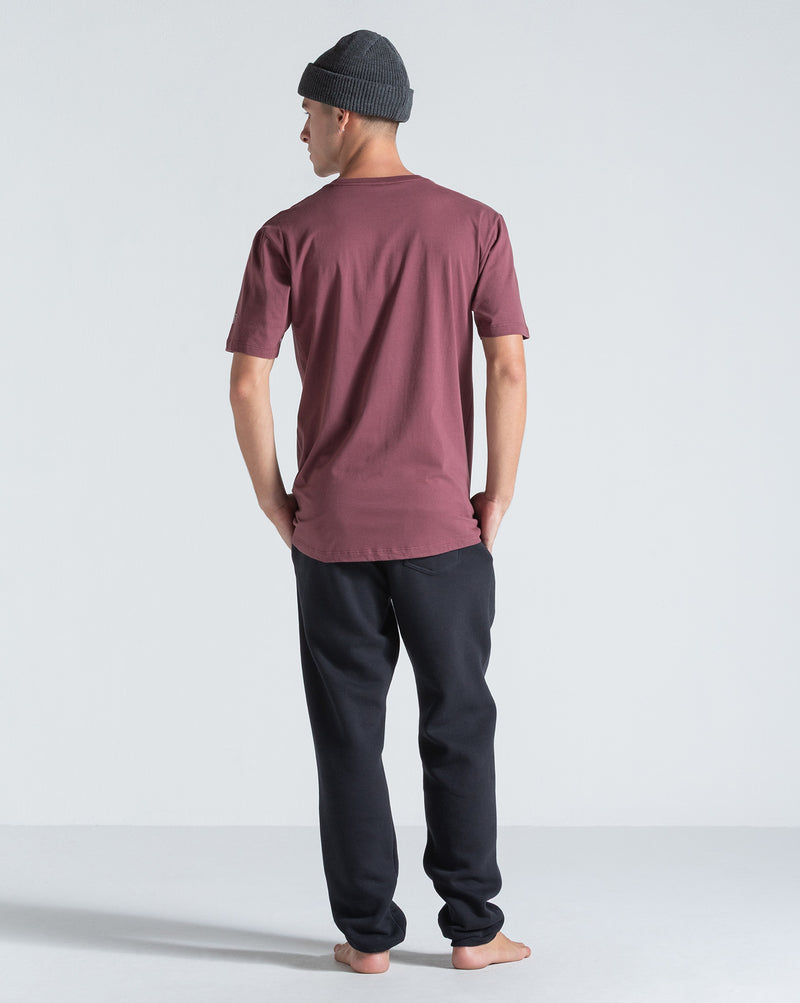 Camiseta Regular Volcom Solid Stone Bordô