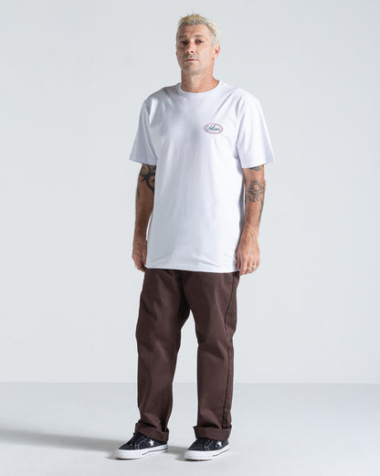 Camiseta Regular Volcom Clean Sweep Branca